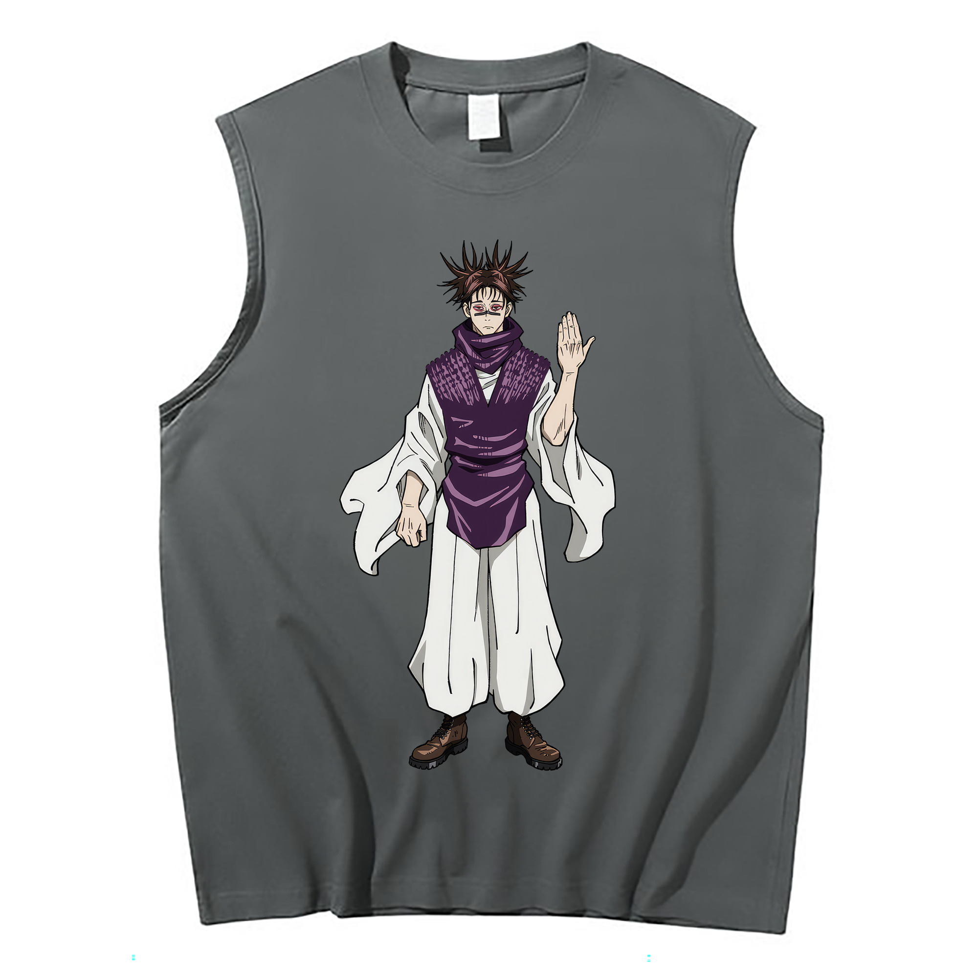 （画像用） 呪術廻戦 Jujutsu Kaisen コットン100％タンクトップ（フロントプリント）